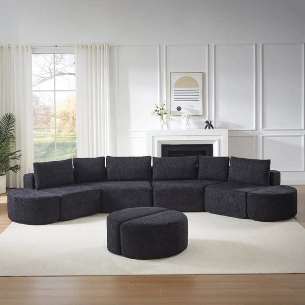 Modular Sofa Set in Chenille Fabric, photo 2 of 10