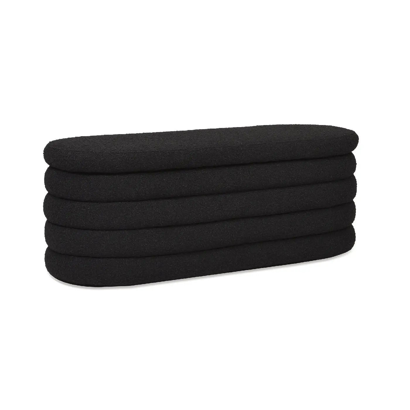 Fuji - Upholstered Oval Storage Bench by HouseOfZazla