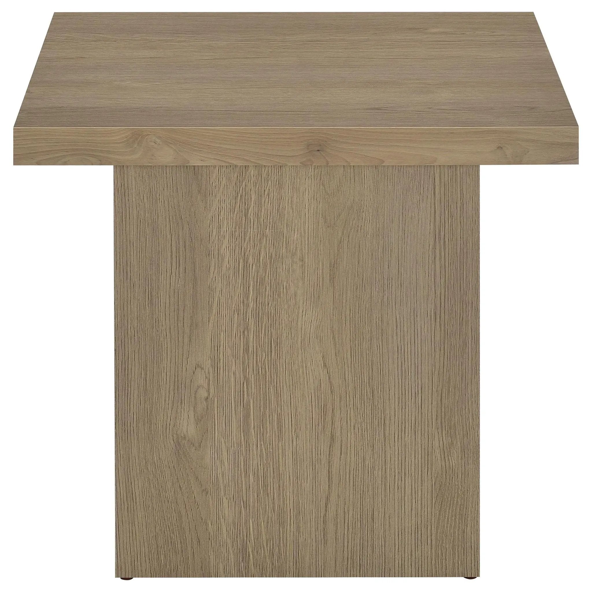 Devar 2-piece Square Cocktail Coffee End Table Set Latte by Unique Piece Furniture
