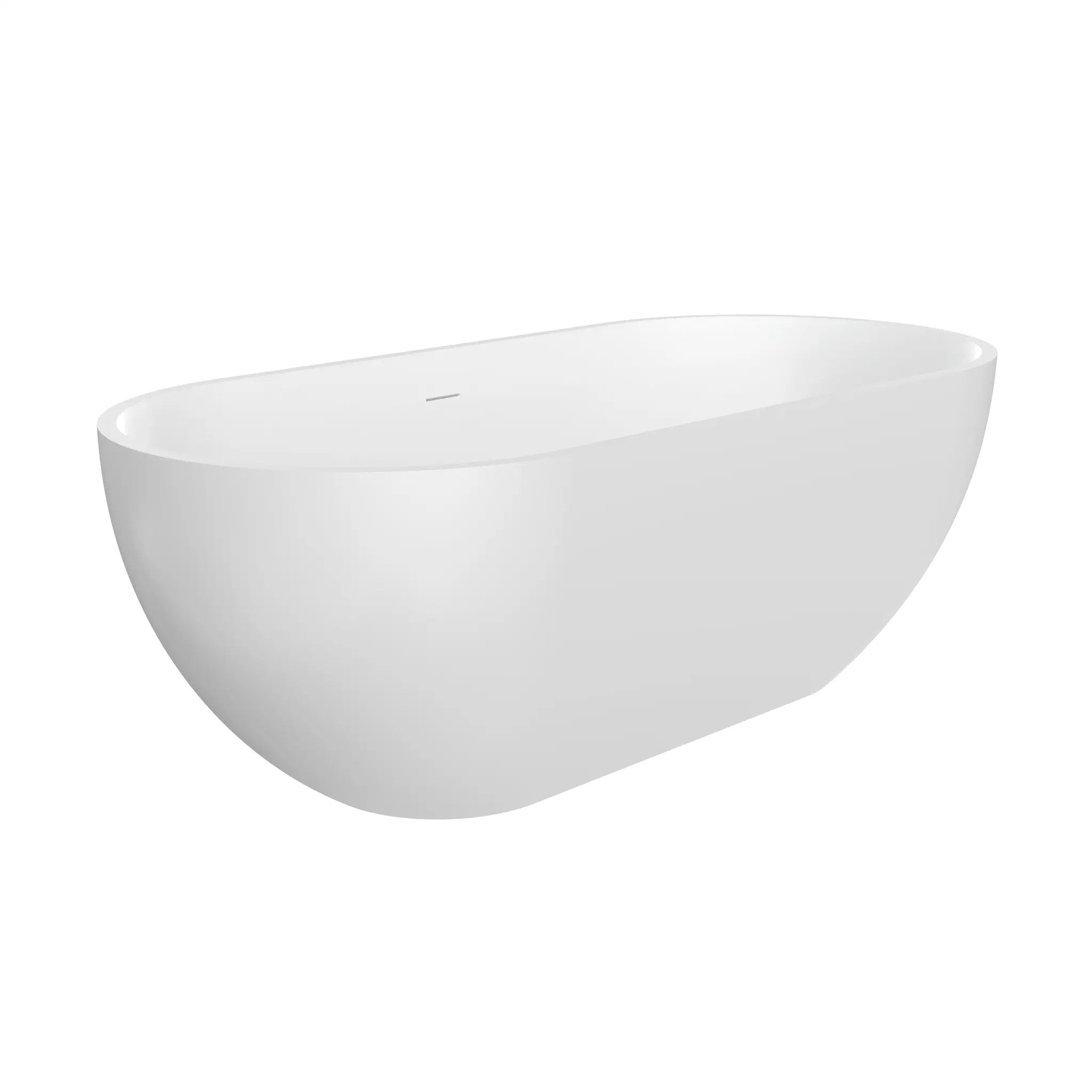 63 Inch Artificial Stone Solid Surface Freestanding Bathtub by HouseOfZazla