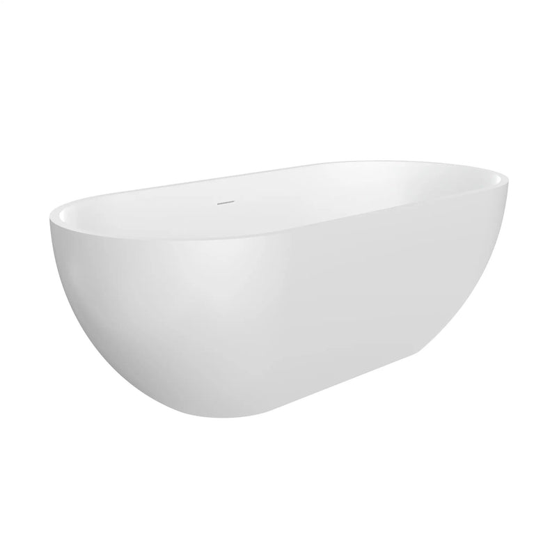 63 Inch Artificial Stone Solid Surface Freestanding Bathtub by HouseOfZazla