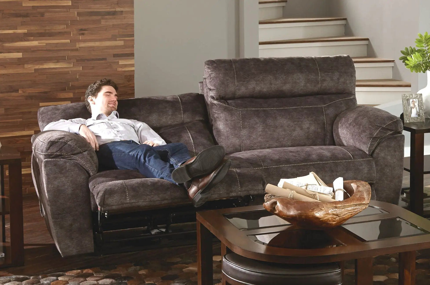 Sedona - Power Headrest With Lumbar Lay Flat Reclining Sofa by Unique Piece Furniture