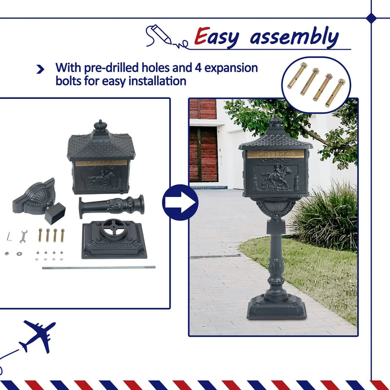 Mailbox Cast Aluminum by HouseOfZazla