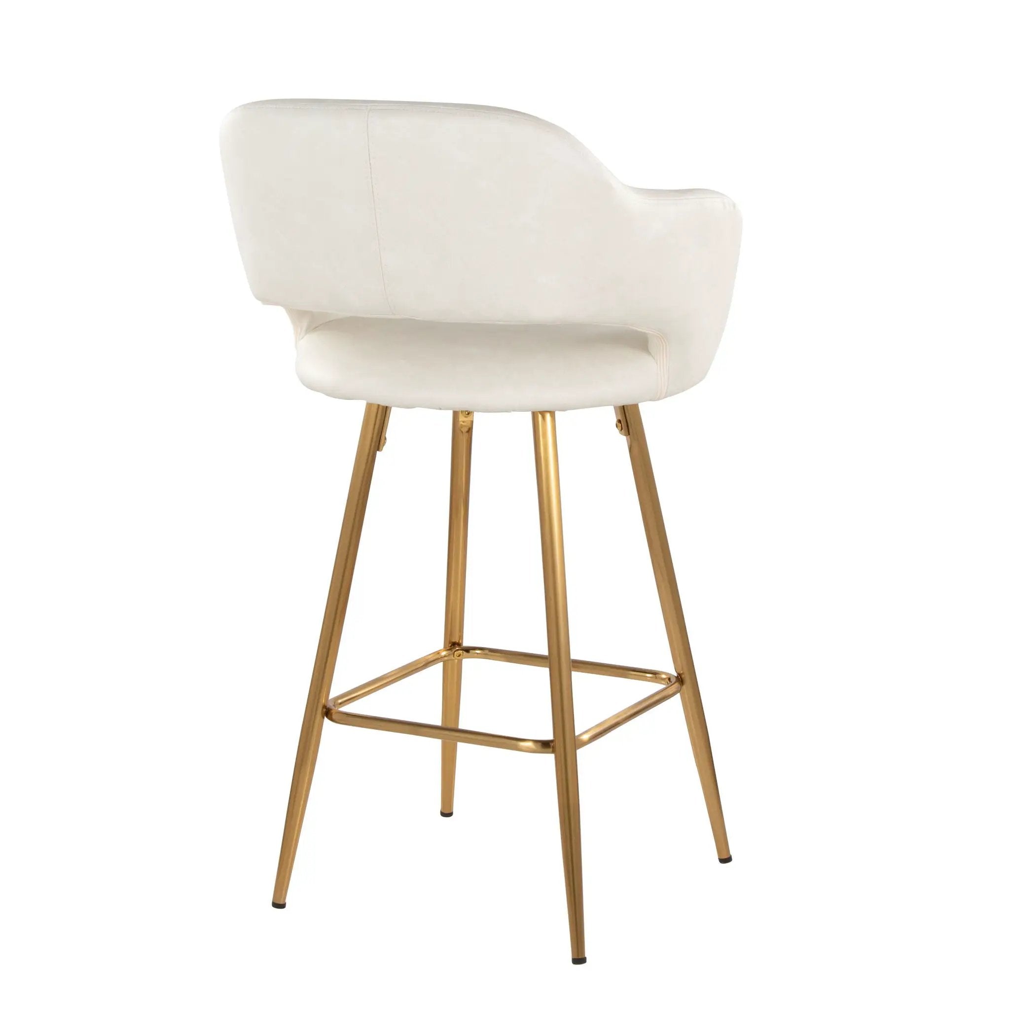 Margarite - Contemporary Fixed Height Counter Stool With Footrest (Set of 2) With Square by Unique Piece Furniture