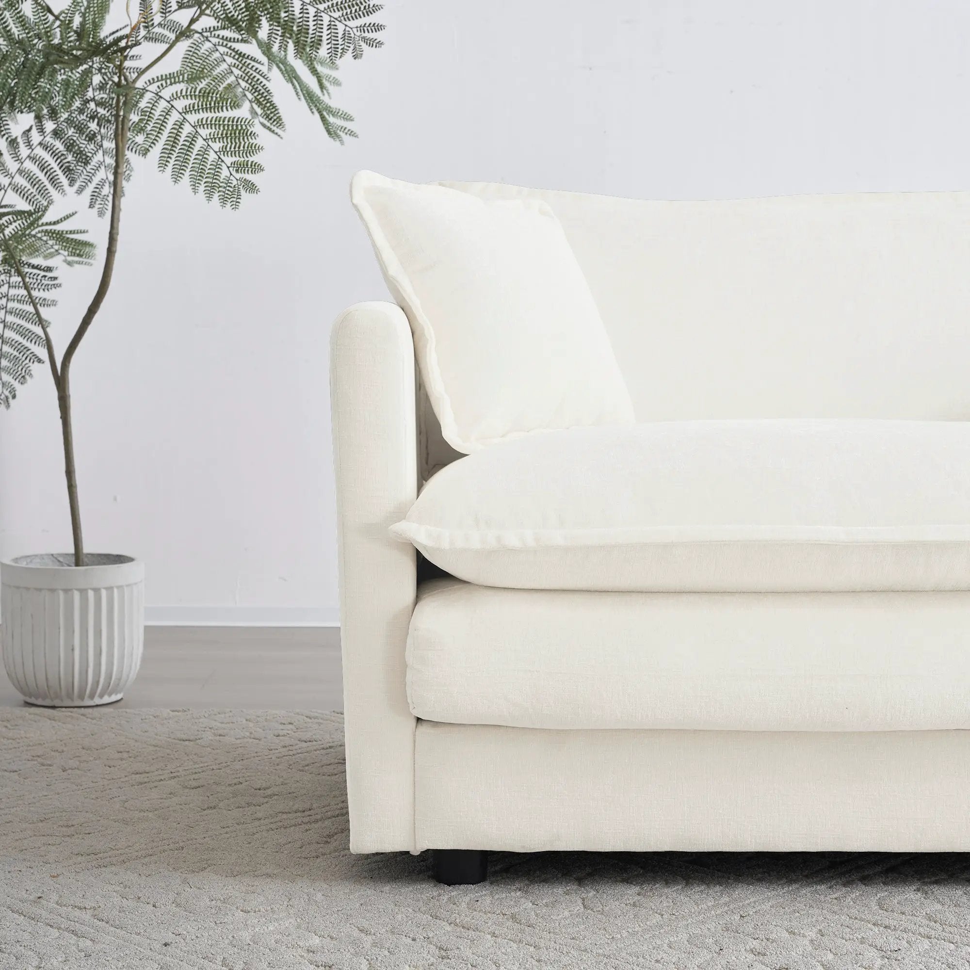 Accent Chair Set of 2, High-End Chenille Upholstered Armchairs by HouseOfZazla