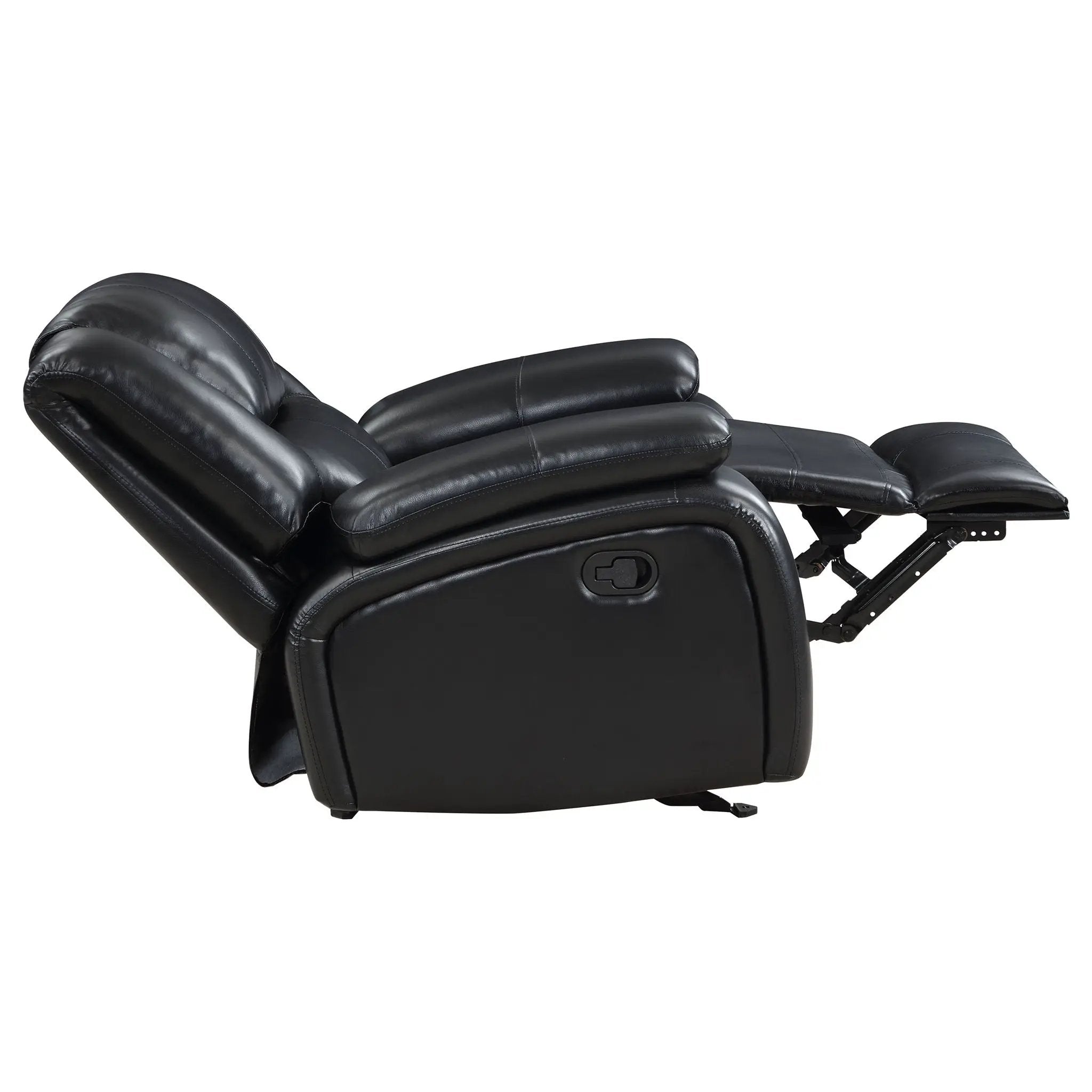 Camila Upholstered Glider Recliner Chair Black by Unique Piece Furniture
