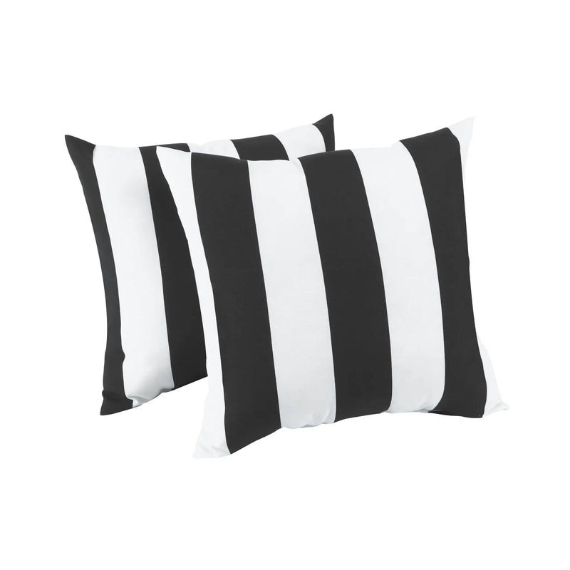 2 Pack Outdoor Throw Pillows, Waterproof & Fade-Resistant (18x18 Inch) by HouseOfZazla