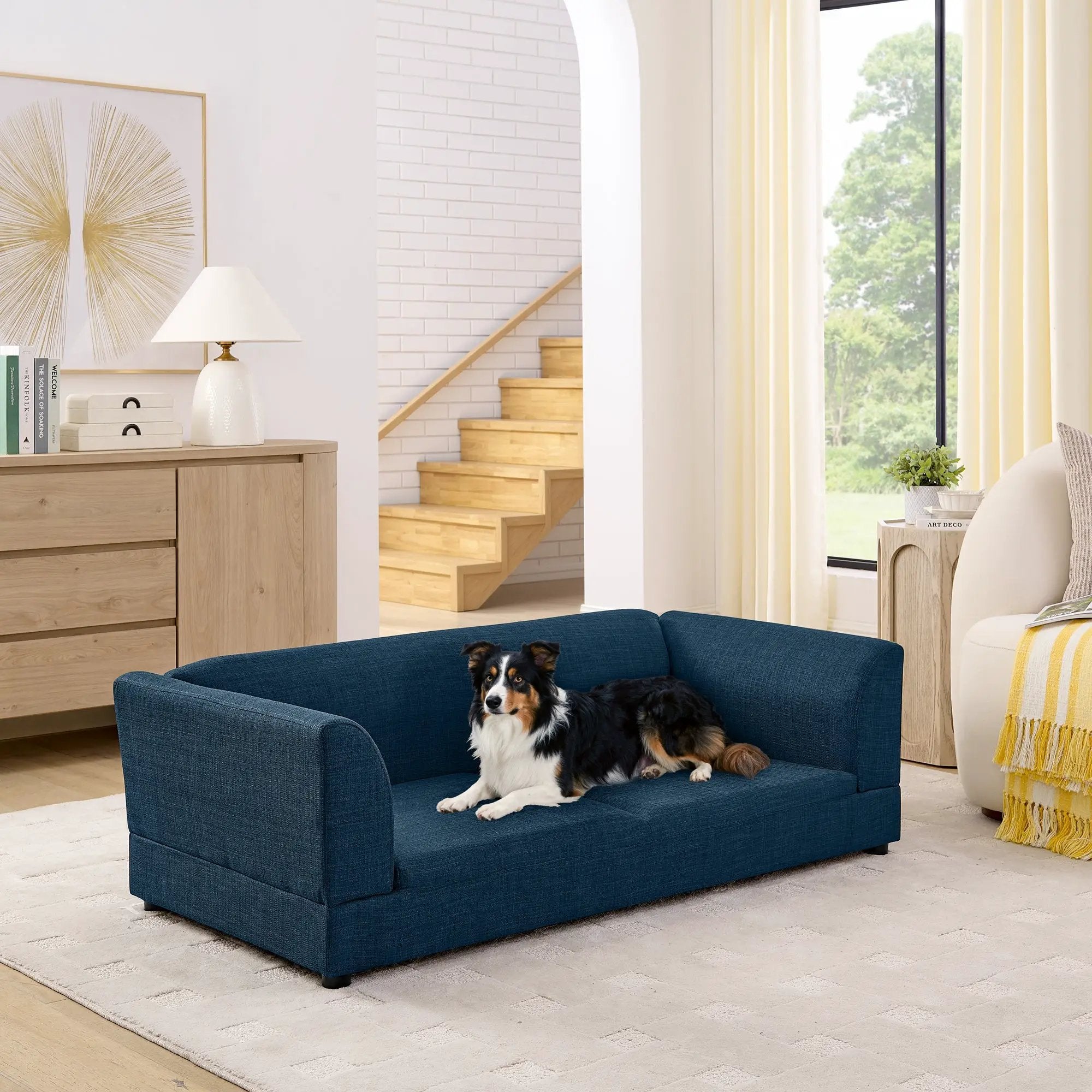Comfortable Oversized Pet Sofa for Medium and Large Dogs by HouseOfZazla