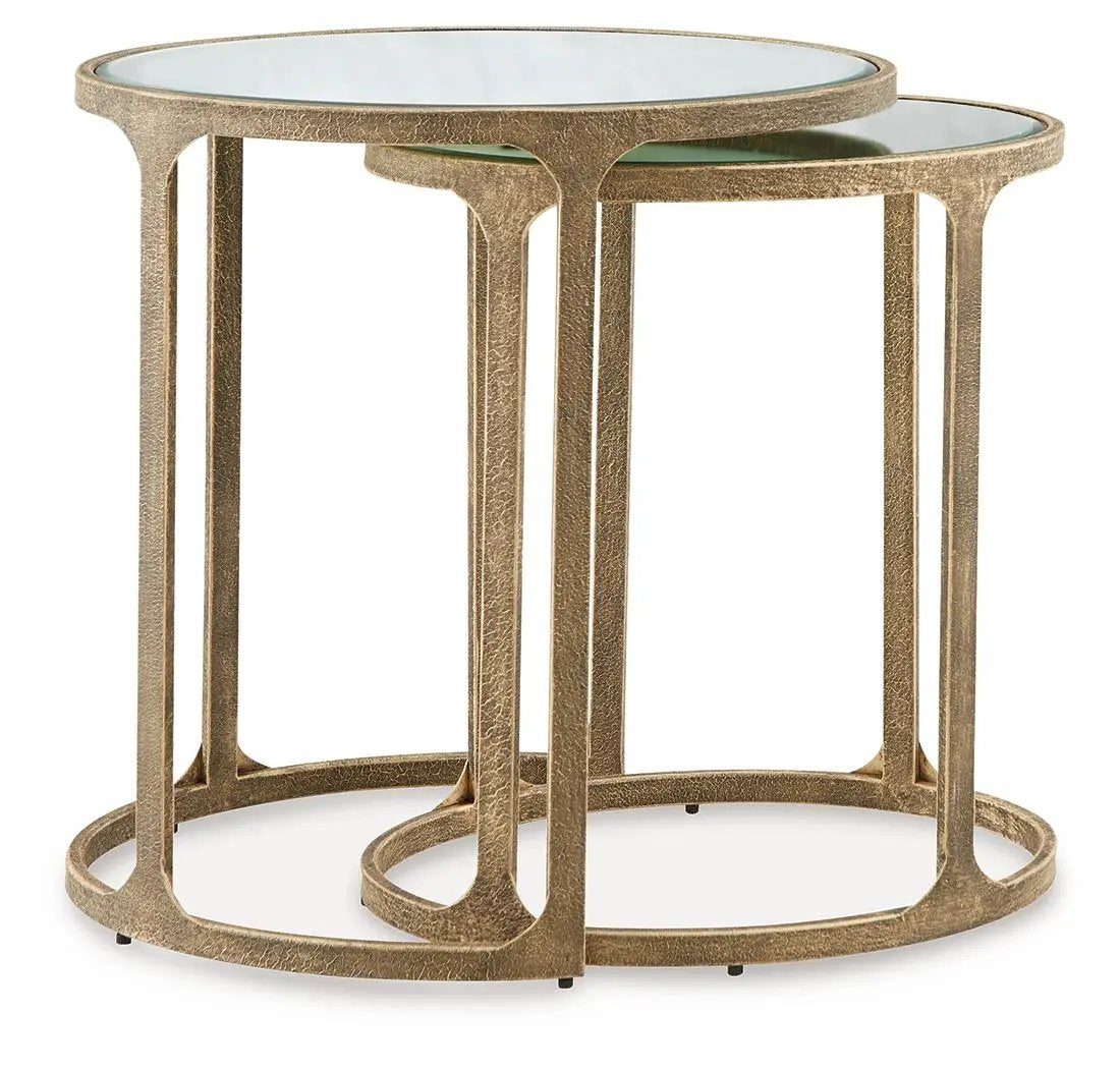 Irmaleigh - Accent Table Set (Set of 2) - Antique Black by Unique Piece Furniture