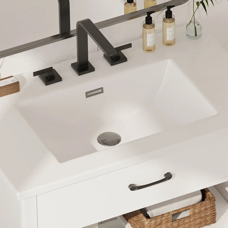 Modern Bathroom Vanity With Tempered Glass Doors by HouseOfZazla