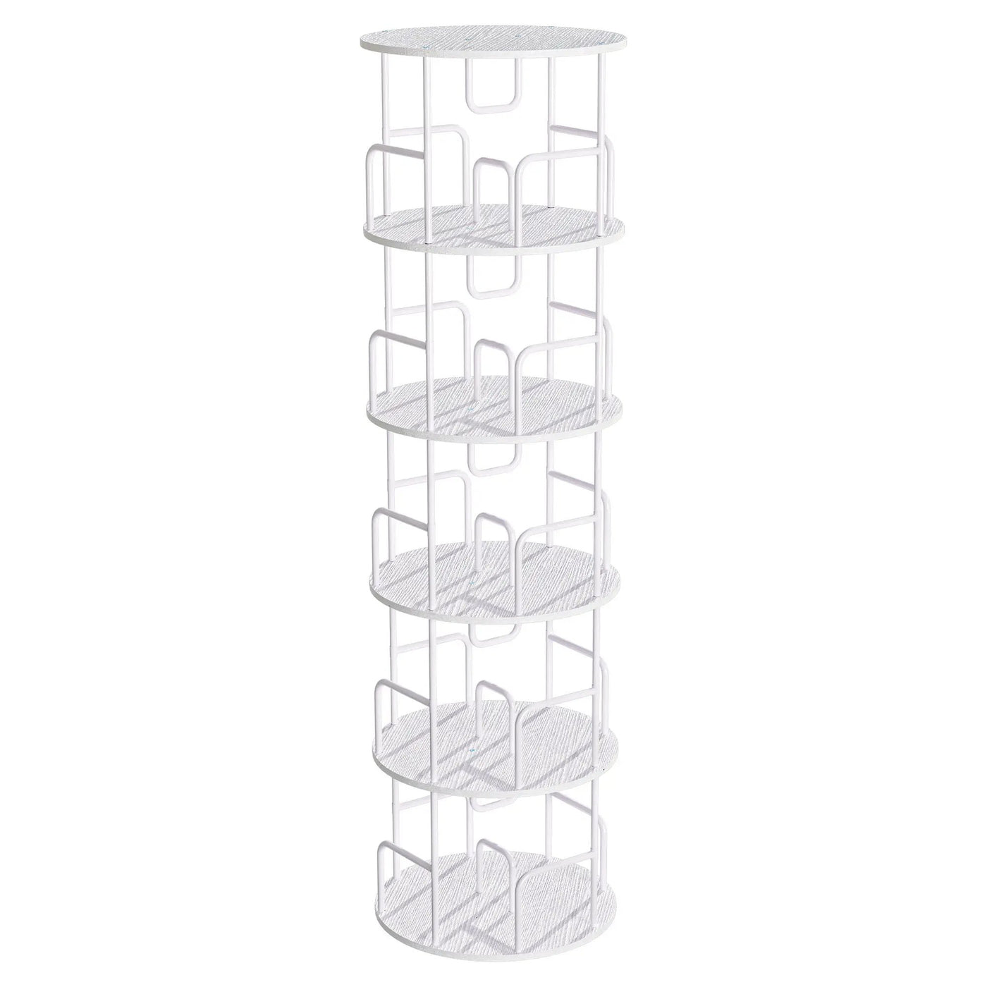 Rotating Bookshelf Tower 5 Tier Spinning 360 Degree Revolving Storage Shelf by Unique Piece Furniture