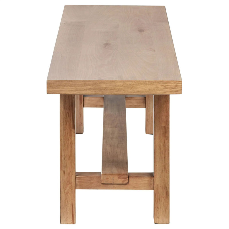 Middleton 60-inch Wood Backless Dining Bench Natural Brown by Unique Piece Furniture