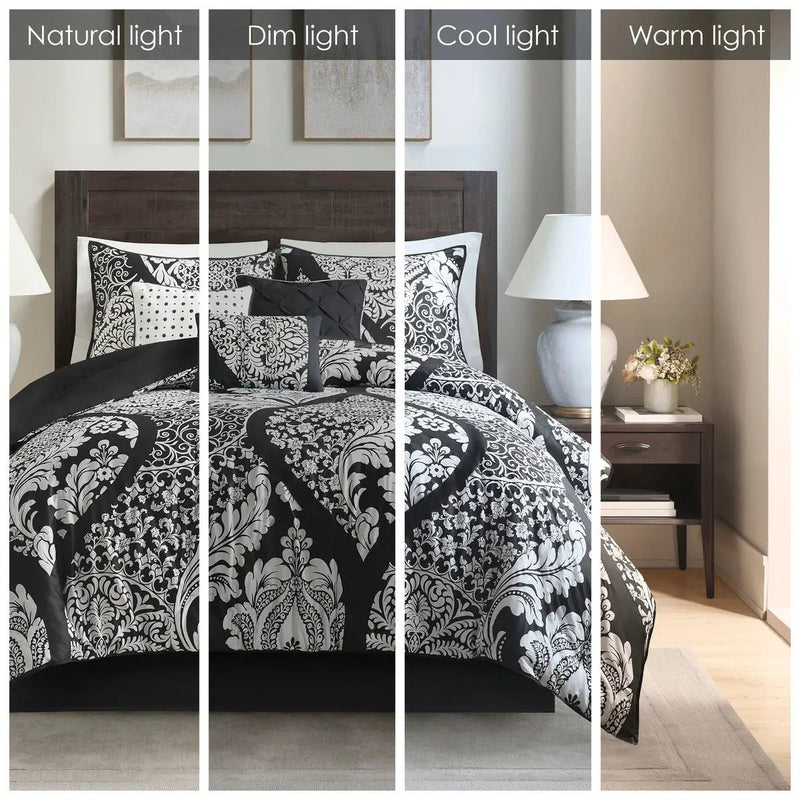7 Piece Cotton Printed Comforter Set by HouseOfZazla