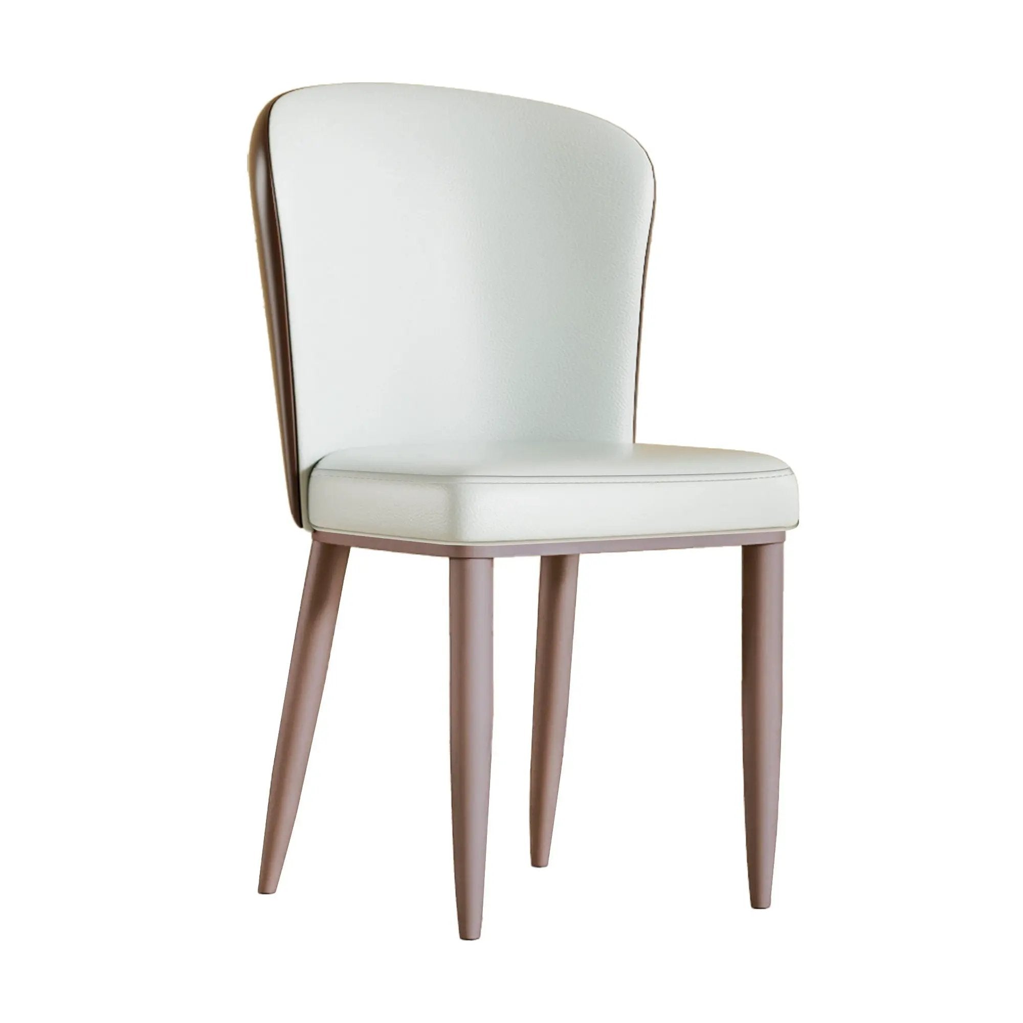 Dining Chair With Carbon Steel Legs, Comfortable Seating, (Set of 2) - White by Unique Piece Furniture