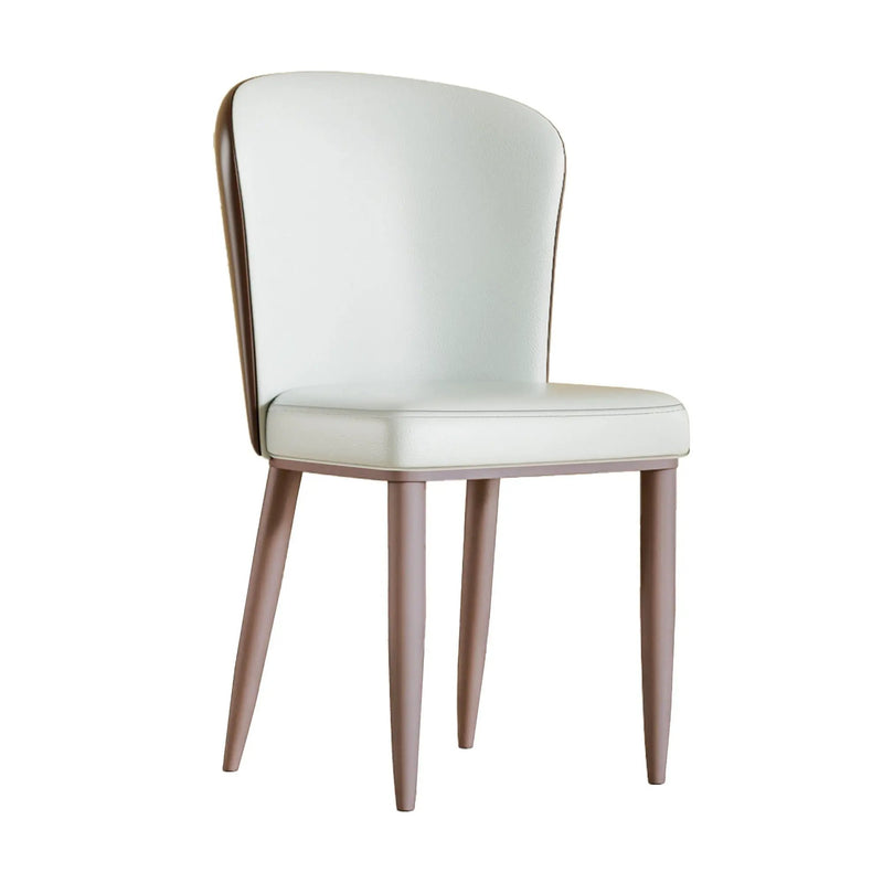 Dining Chair With Carbon Steel Legs, Comfortable Seating, (Set of 2) - White by Unique Piece Furniture