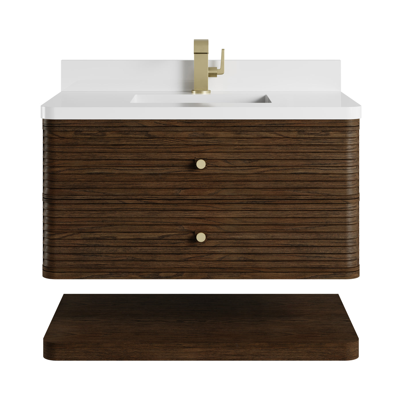 James Martin Allamari 36" Floating Single Bathroom Vanity, Sable by James Martin