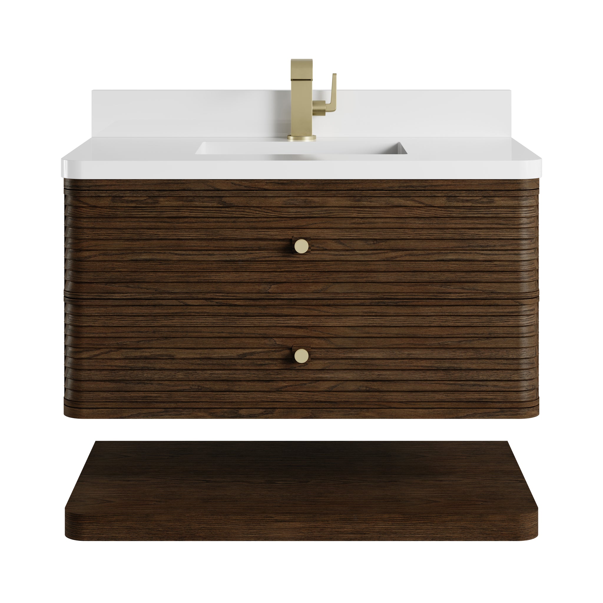 James Martin Allamari 36" Floating Single Bathroom Vanity, Sable by James Martin