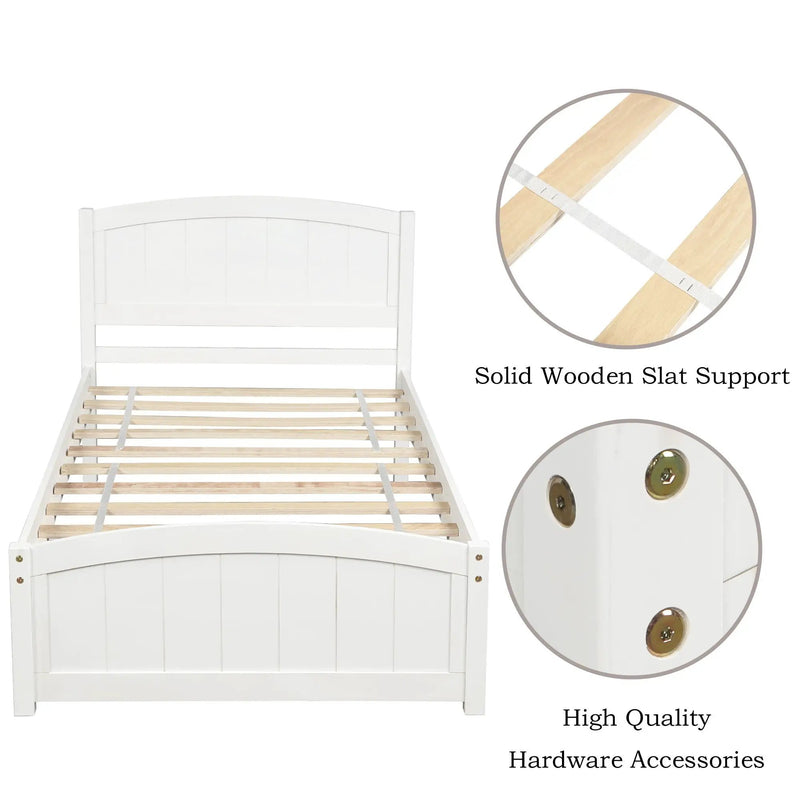 Platform Bed & Headboard, Footboard And Wood Slat Support by Unique Piece Furniture