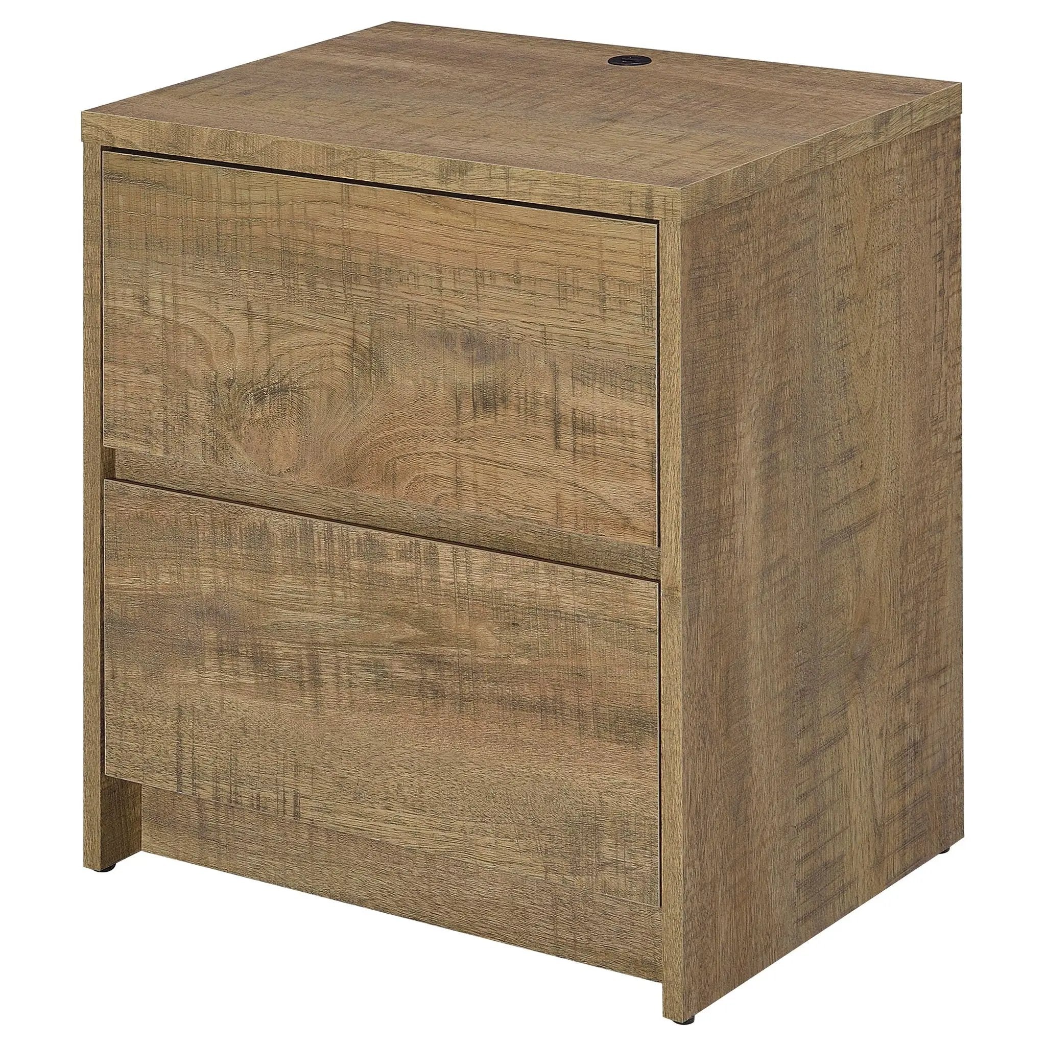 Westpark 2-drawer Nightstand LED Lights and USB Mango by Unique Piece Furniture