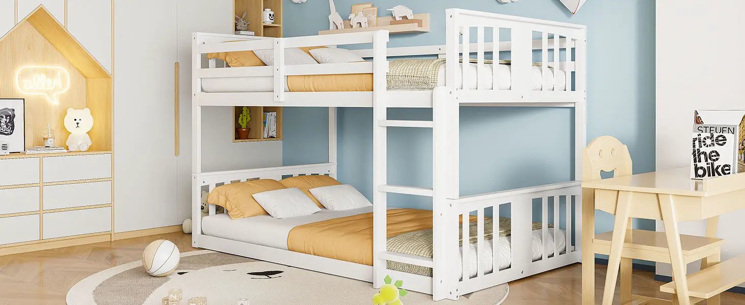 Solid Construction Bunk Bed & Ladder by HouseOfZazla