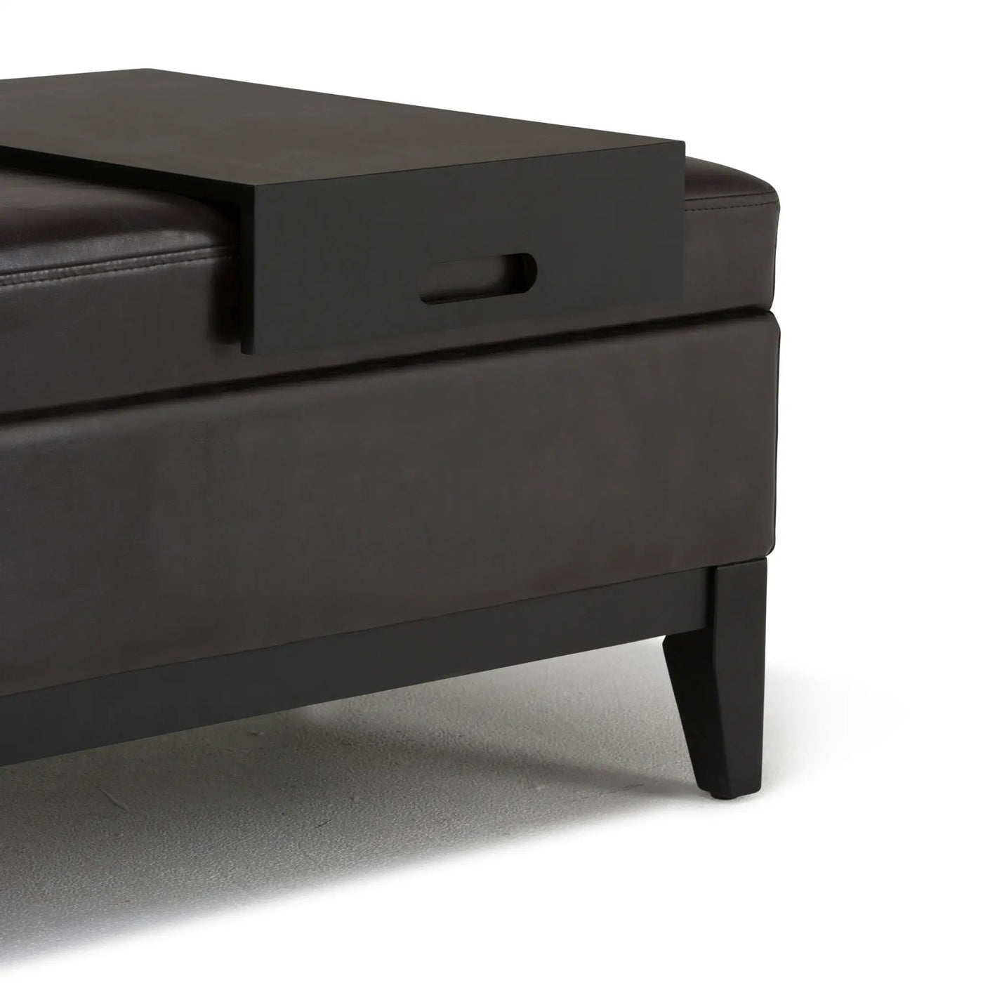 Oregon - Contemporary Storage Ottoman Bench With Tray by HouseOfZazla