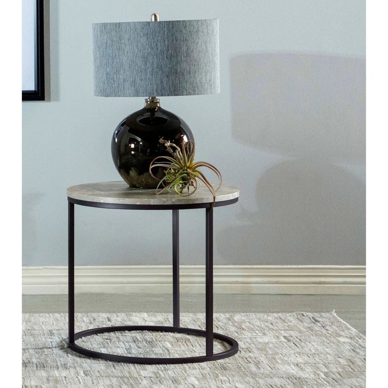 End Table - Gray / Gunmetal by HouseOfZazla