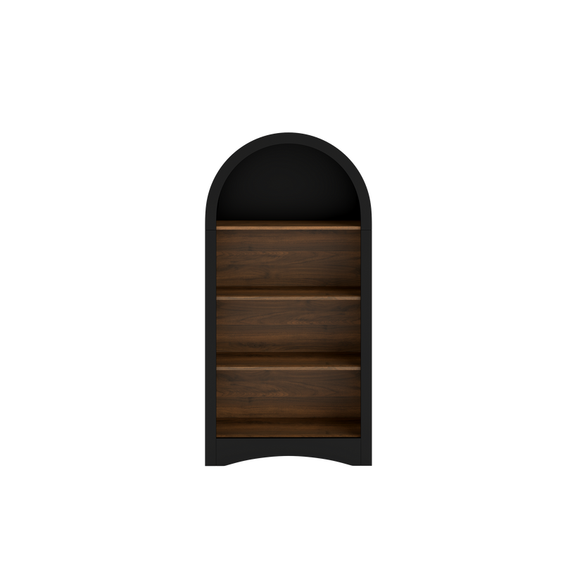 47" Freestanding Display Rack with Woodgrain Shelves, photo 9 of 10