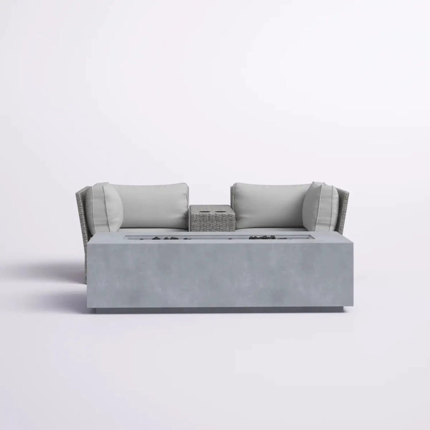 Outdoor Elegance Conversation Set With Fire Pit by HouseOfZazla