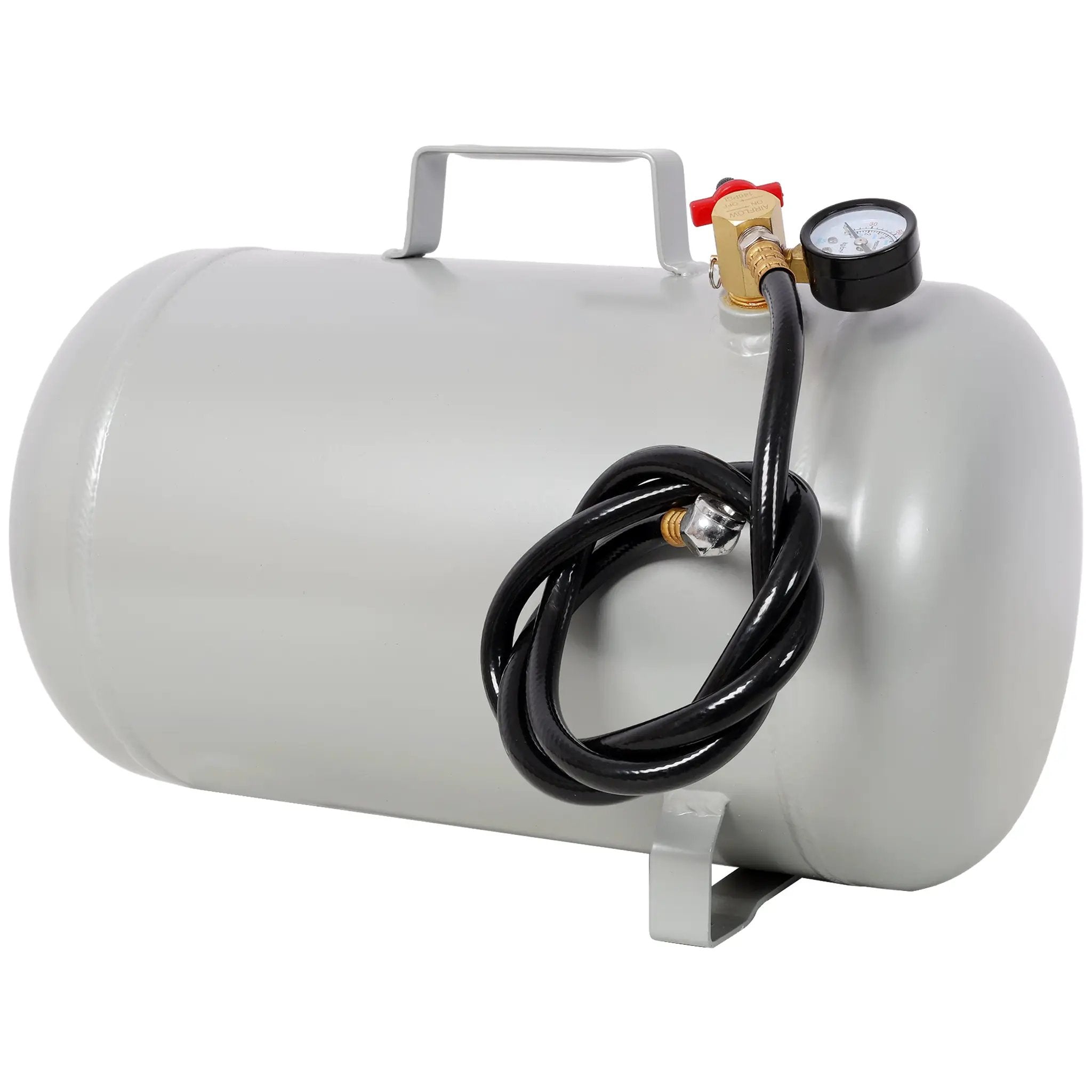 Portable 5 Gallon Aluminum Air Tank with Pressure Gauge and Hose by HouseOfZazla