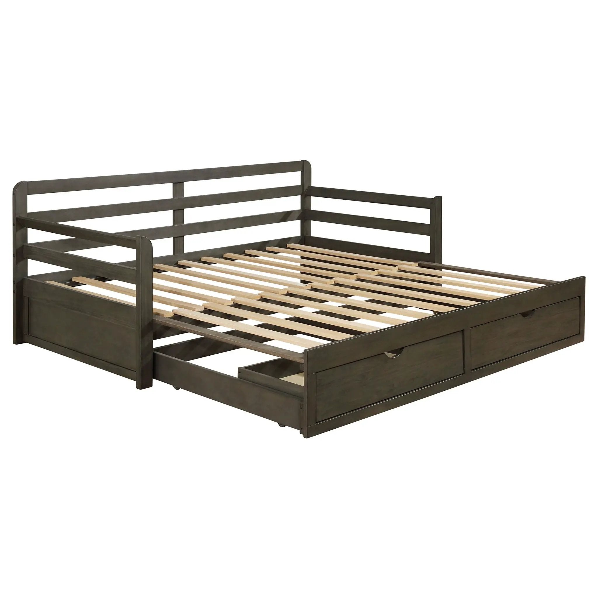Sorrento 2-drawer Twin XL Daybed with Extension Trundle Grey by Unique Piece Furniture
