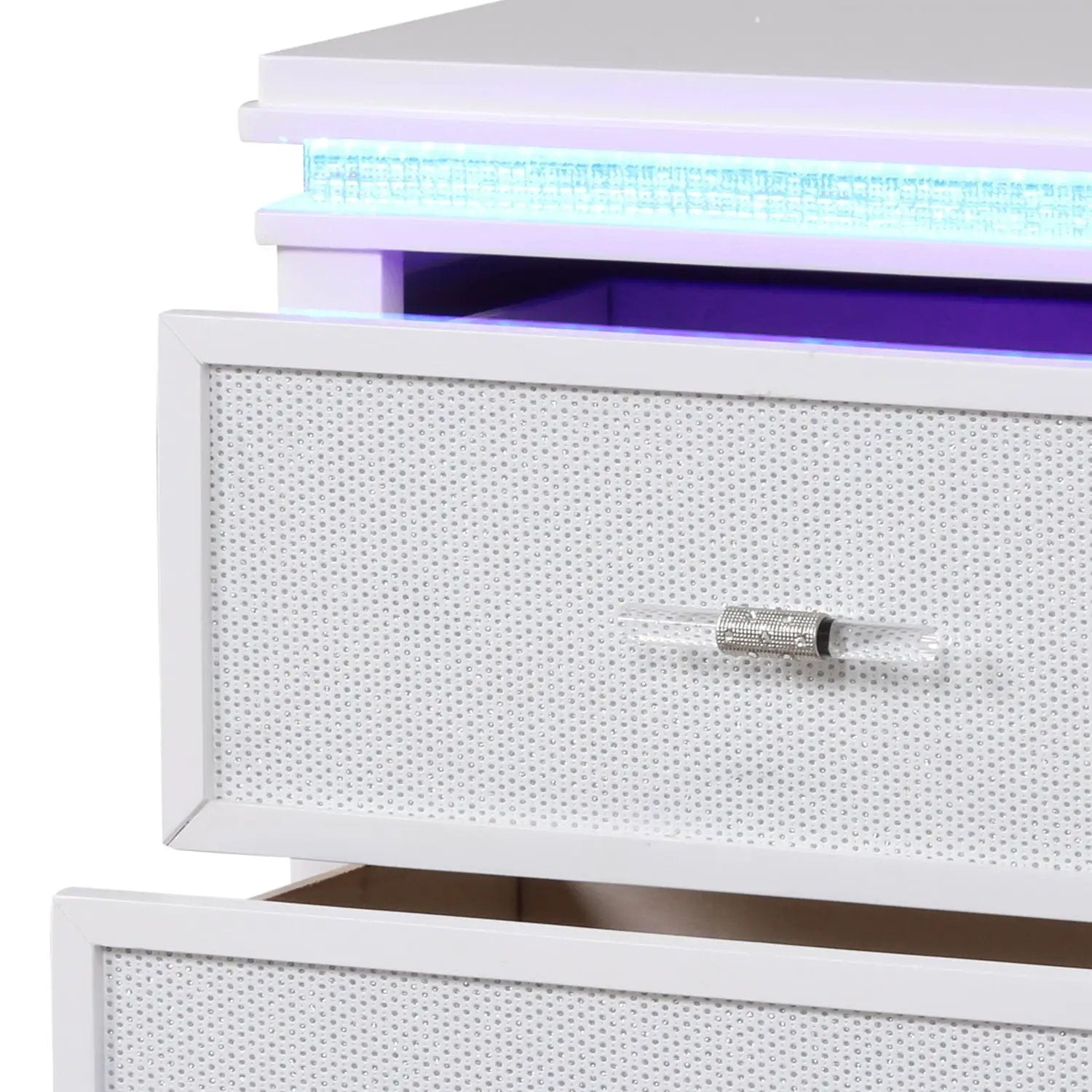 Opium - 2 Drawer Nightstand - White by HouseOfZazla