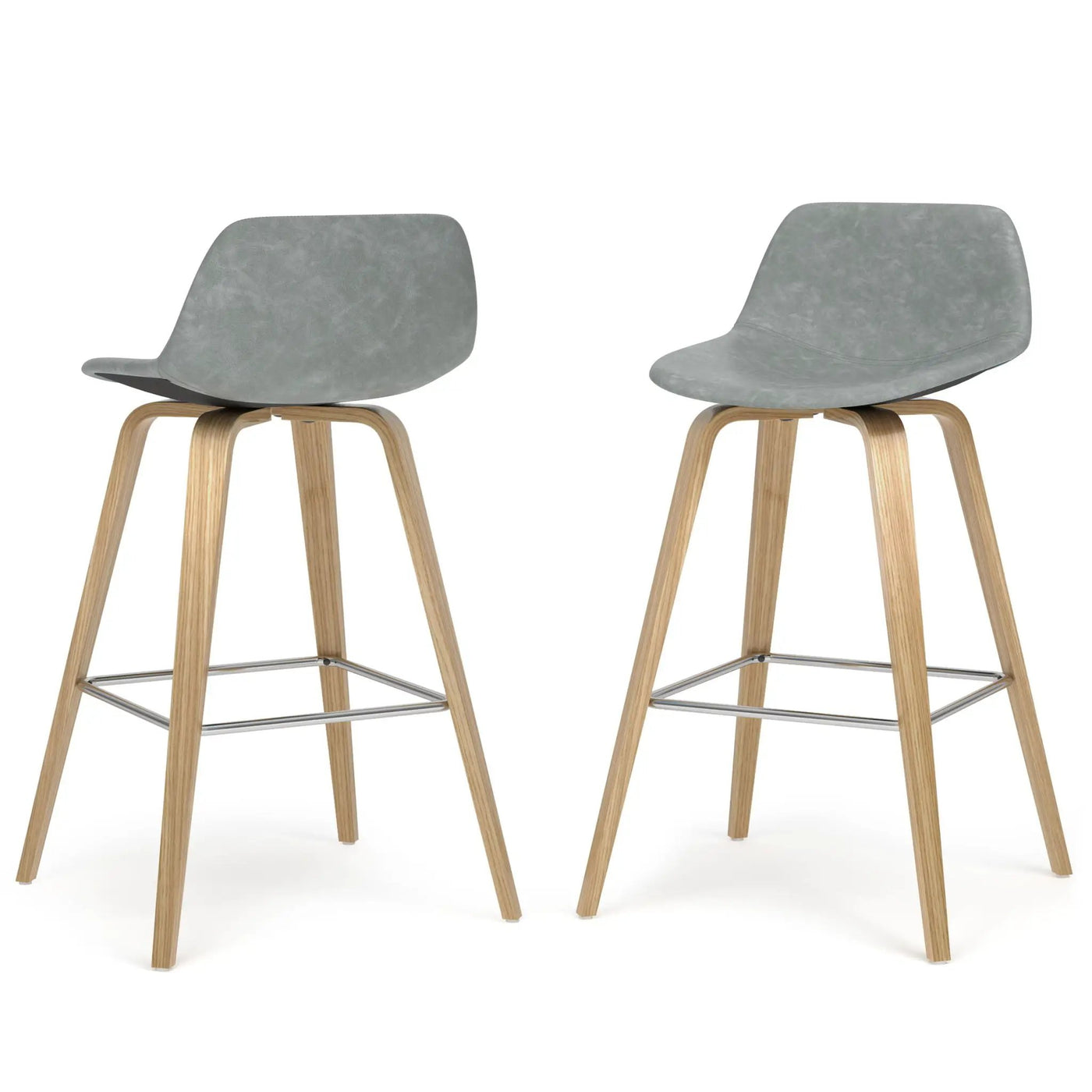 Randolph Bentwood - Upholstered Counter / Bar Height Stool (Set of 2) by HouseOfZazla