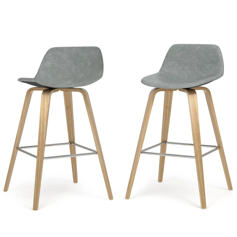 Randolph Bentwood - Upholstered Counter / Bar Height Stool (Set of 2) by Unique Piece Furniture