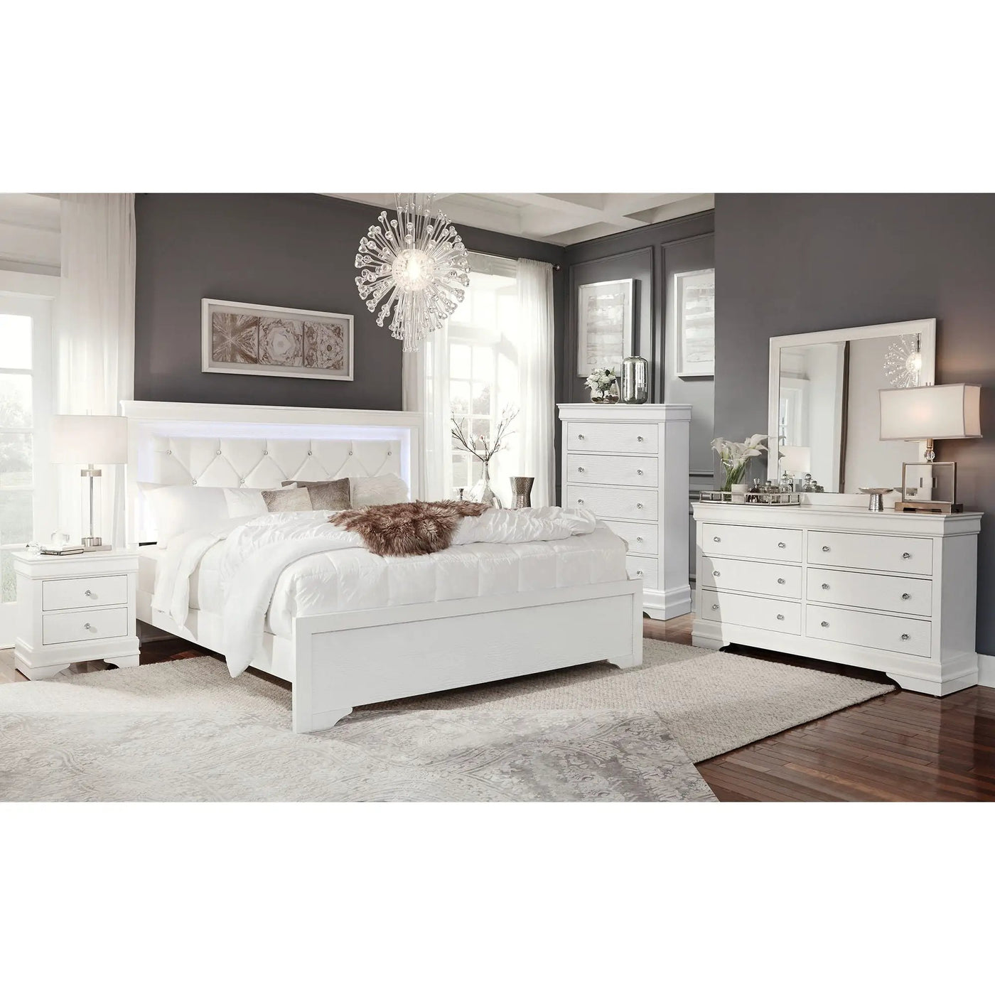 Shaker - Crocodile Metallic Nightstand by HouseOfZazla