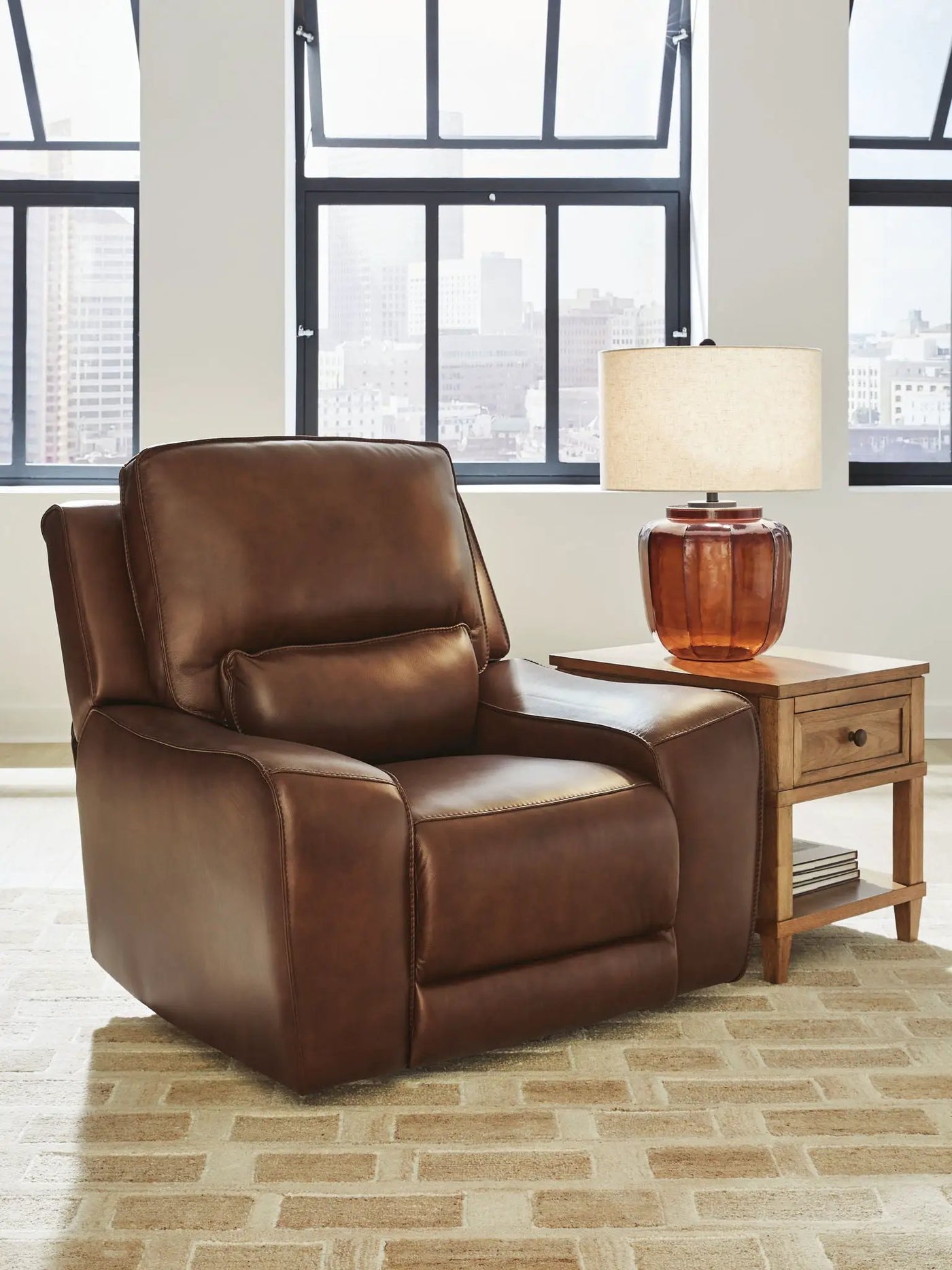 DeepWakes - Power Recliner With Adjustable Headrest by Unique Piece Furniture