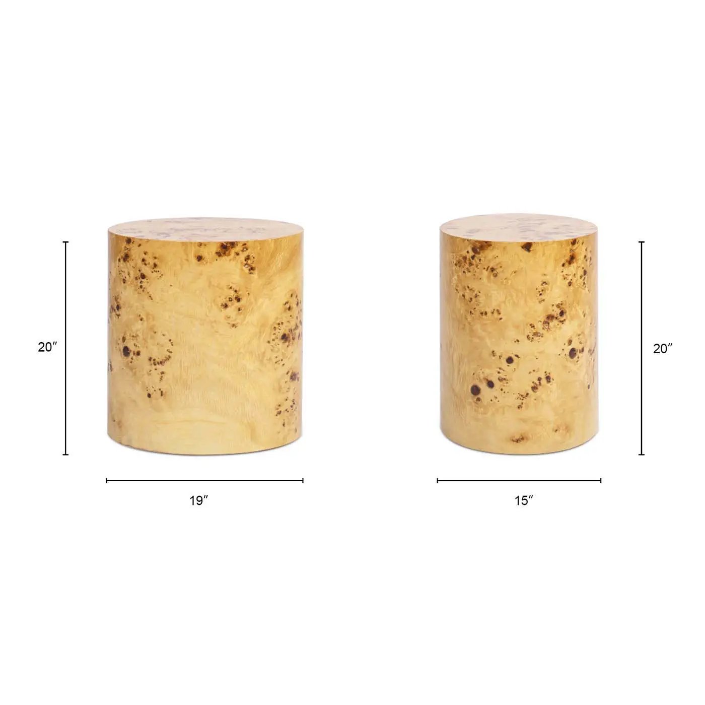 Nebula - Accent Oval Pillar Side Table by Unique Piece Furniture
