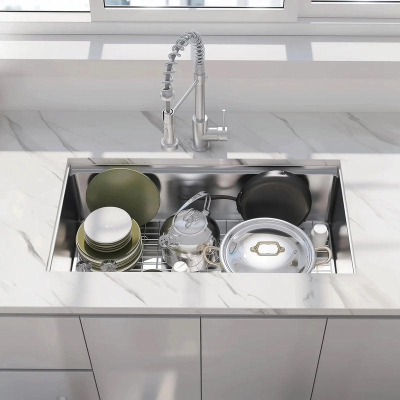 30" Undermount Workstation Stainless Steel Kitchen Sink by HouseOfZazla