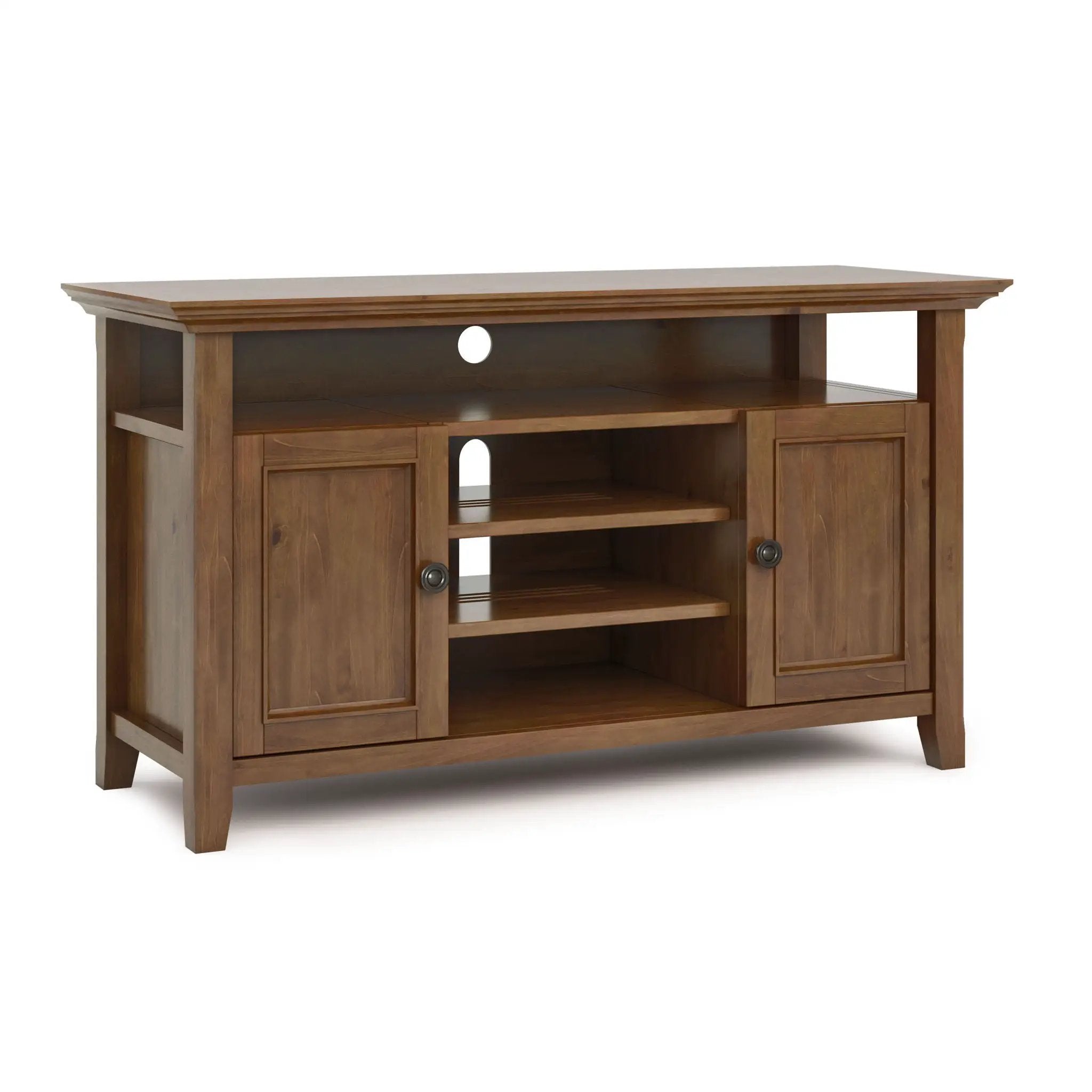 Amherst - TV Media Stand - Medium Saddle Brown by Unique Piece Furniture