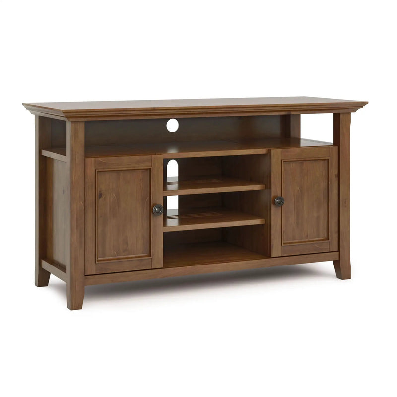 Amherst - TV Media Stand - Medium Saddle Brown by Unique Piece Furniture