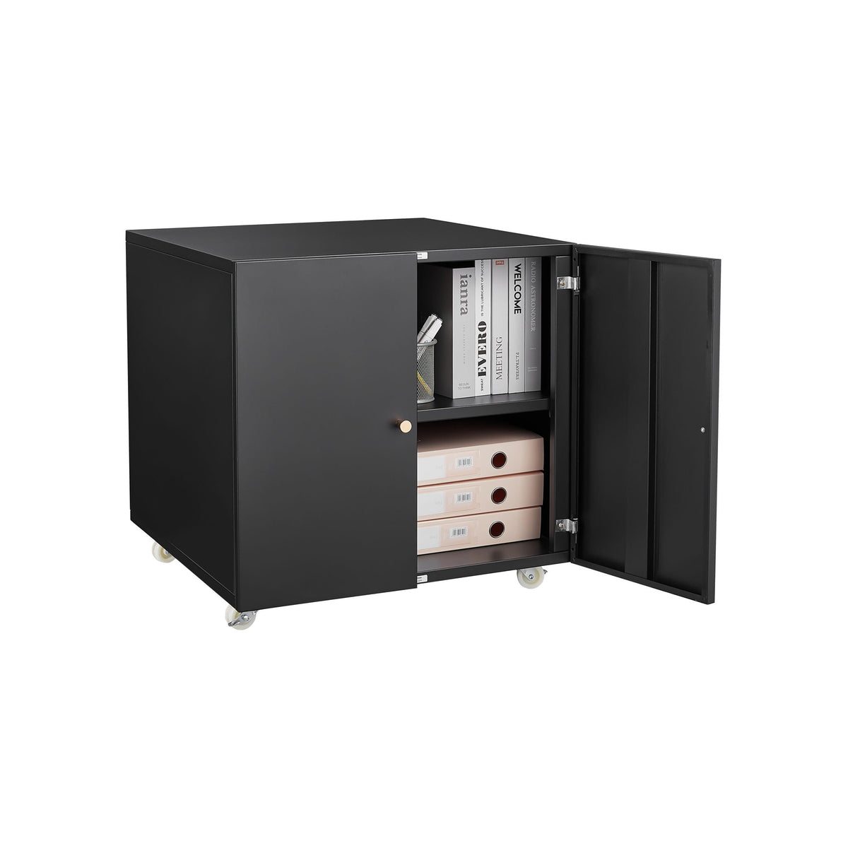 Office Furniture Copier Cabinet 2 Door Steel Copier Stand Mobile Pedestal File Printer Stand, photo 21 of 28