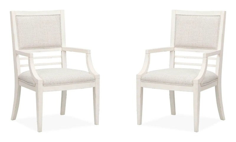 Echo Isles - Upholstered Arm Chair (Set of 2) - Sea Pearl And Driftwood by Unique Piece Furniture