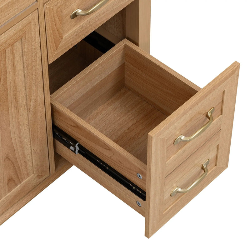 Bathroom Vanity With Sink, Soft Close Doors & Drawers - Wood by HouseOfZazla