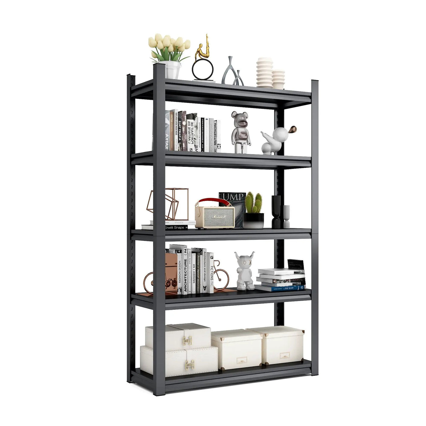 Industrial Heavy Duty Metal Garage Shelving Unit, Adjustable Storage Rack by HouseOfZazla