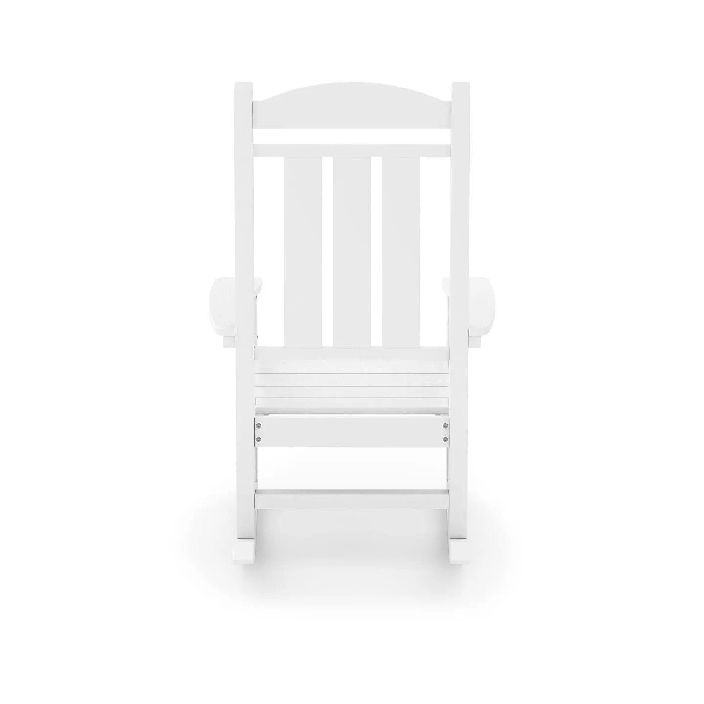 Traditional Porch Rocker Classic HDPE Poly Lumber For Porch, Patio, And Garden Comfort by HouseOfZazla