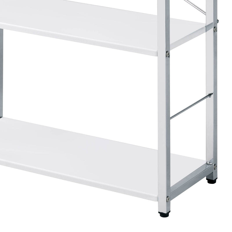 Tennos White Bookshelf with Metal Frame - Four Shelves, photo 4 of 4