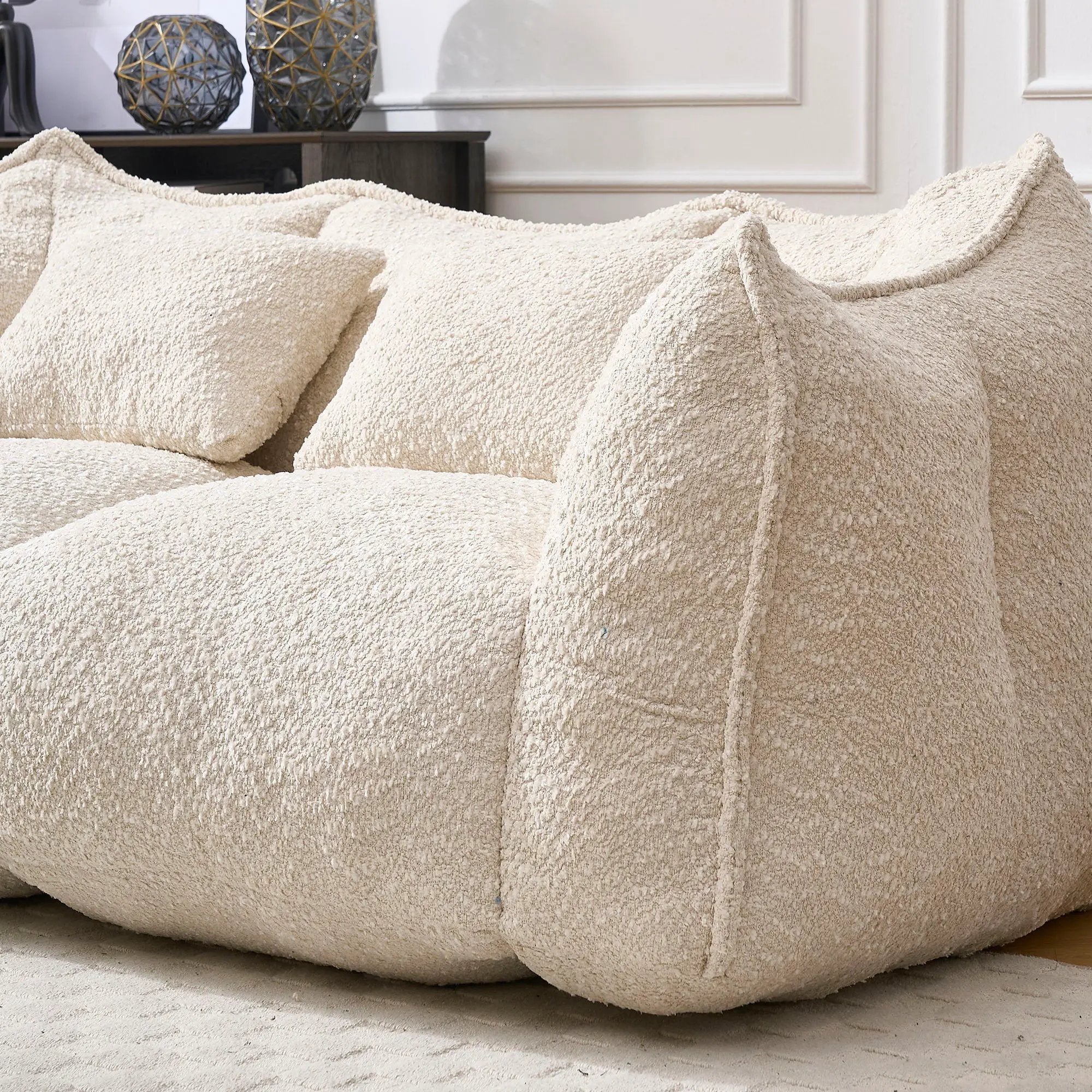 Comfortable Dual Beanbag Chair With High Resilience Foam Core For 2 People by HouseOfZazla