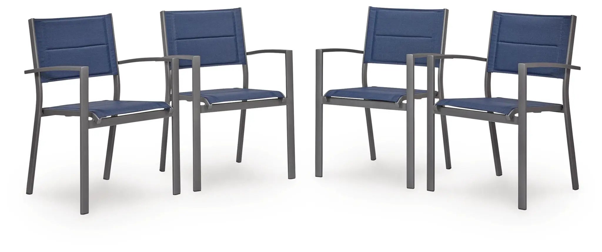 Rocky Creek - Sling Arm Chair (Set of 4) - Blue / Gray by Unique Piece Furniture