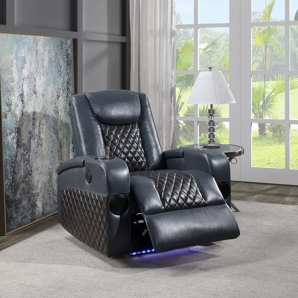 Alair - Fauteuil inclinable motorisé avec Bluetooth, chargeur sans fil et porte-gobelet