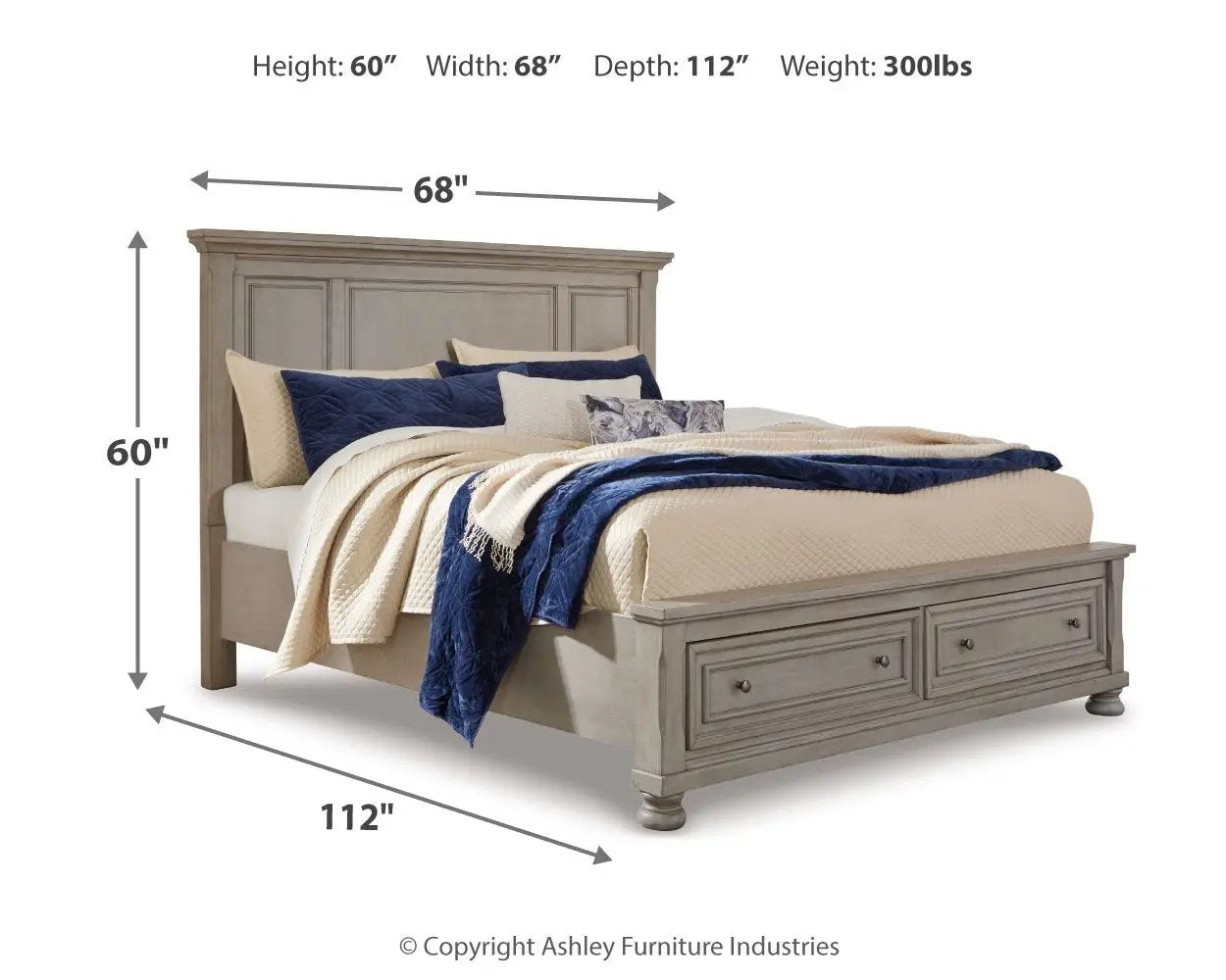 Lettner - Panel Storage Bed by Unique Piece Furniture