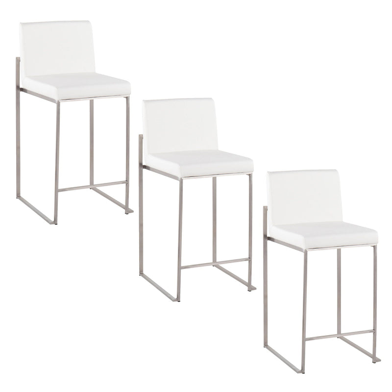 Fuji - Contemporary High Back Counter Stool, Functional Design by HouseOfZazla
